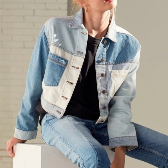 BDG Jackets & Blazers - NWT Urban Outfitters BDG Patchwork Denim Jacket XS